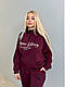 Жіночий прогулянковий весняний костюм батал кофта батнік і штани джоггери великого розміру двонитка люкс, фото 10