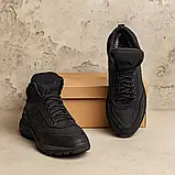 Чорні спортивні зимові черевики з натуральної шкіри на хутрі, фото 7
