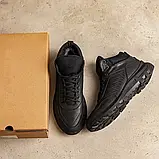 Чорні спортивні зимові черевики з натуральної шкіри на хутрі, фото 9