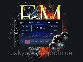 Camecho 7018b Авто Універсальний Аудіо 7 дюймів 2 DIN Автомобільний Радіоприймач Стерео Сенсорний Екран Авто, фото 4