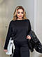 Жіночий прогулянковий весняний костюм трійка з лампасами батал кофта брюки жилет комплект двонитка люкс, фото 4