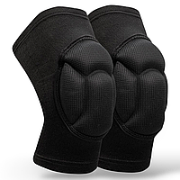 Наколенники для волейбола нескользящие Zelart NV-201 размер М 2 шт. черный