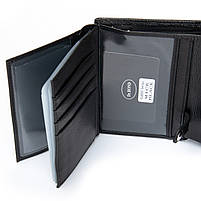 Чоловіче шкіряне портмоне DR. BOND M1CK black.Купити чоловічі гаманці гуртом і в роздріб в Україні., фото 4