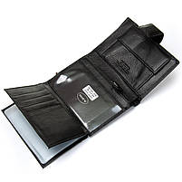 Чоловіче шкіряне портмоне DR. BOND M1CK black.Купити чоловічі гаманці гуртом і в роздріб в Україні., фото 6