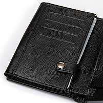 Чоловіче шкіряне портмоне DR. BOND M1CK black.Купити чоловічі гаманці гуртом і в роздріб в Україні., фото 7