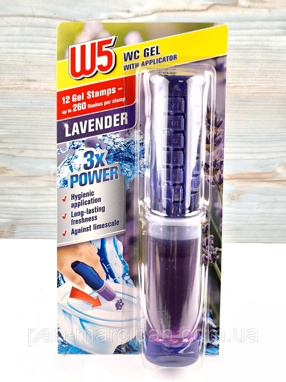 Шприц для унітазу гелевий W5 Lavander, фото 1