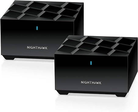 Система NETGEAR Nighthawk Advanced Whole Home Mesh WiFi 6 (MK72) — маршрутизатор AX3000 з 1 супутниковим ретран, фото 1