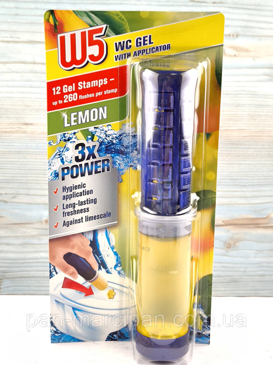 Шприц для унітазу гелевий W5 Lemon, фото 1