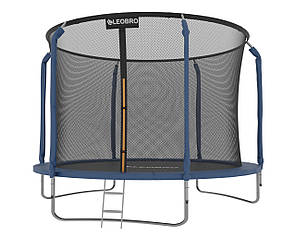 Батут із внутрішньою захисною сіткою 252 см LEOBRO Premium 8FT BLUE