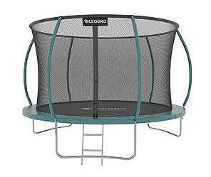 Батут із внутрішньою захисною сіткою 252 см LEOBRO Premium Pro 8FT GREEN
