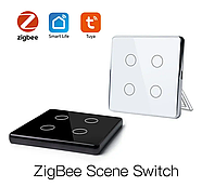 Бездротовий сенсорний вимикач 1DAL | Розумна кнопка сценарію ZigBee+BLE | Чорний, 1 сенсор (ZBSC101.BL), фото 8
