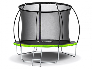 Батут із внутрішньою захисною сіткою 312 см LEOBRO Pro 10FT GREEN