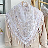 Хустка біла ажурна 232019, фото 3