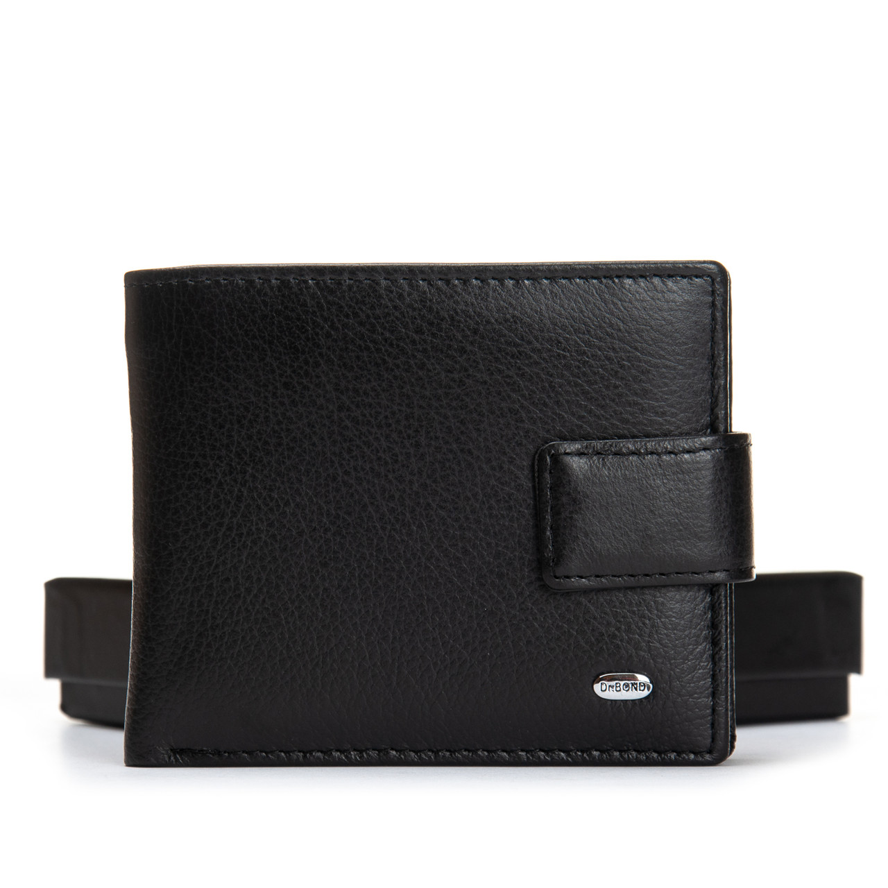 Чоловіче шкіряне портмоне DR. BOND M13-1CK black.Купити чоловічі гаманці гуртом і в роздріб в Україні., фото 1