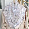 Хустка біла ажурна 232002, фото 3