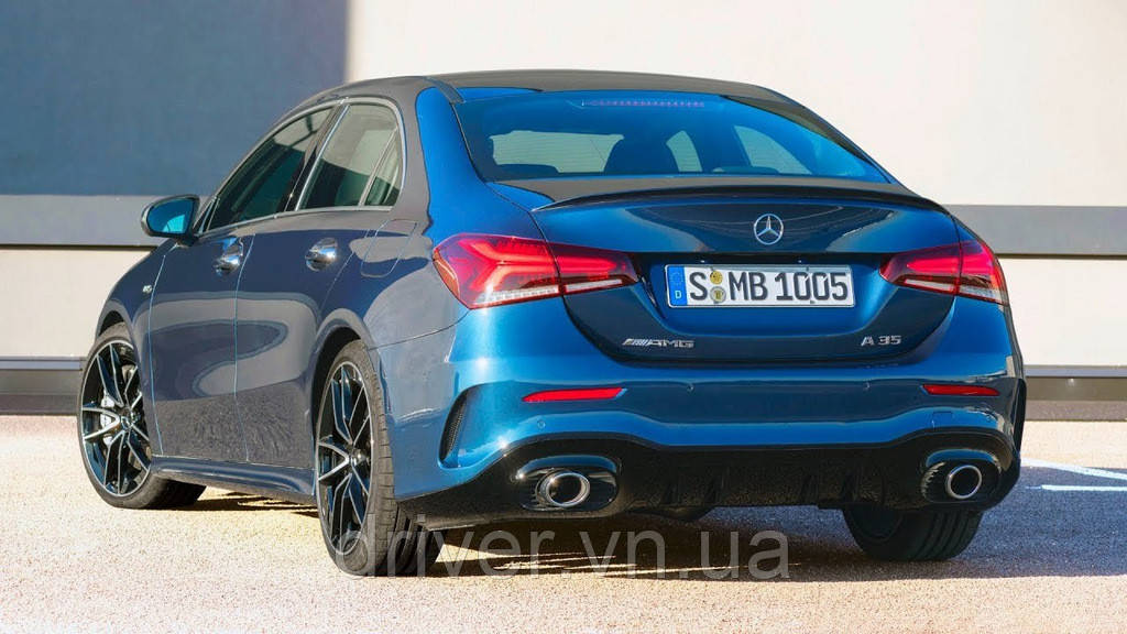 Задний диффузор с насадками (Дизайн A35 SD) для Mercedes A-сlass W177 2018- гг