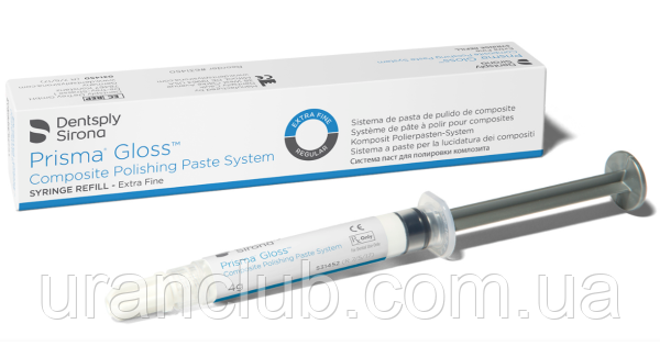 Prisma Gloss extra fine enhance dentsply полірувальна паста початкового полірування композитів прізма глос 4гр.