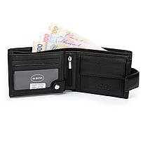 Чоловіче шкіряне портмоне DR. BOND M8-1CK black.Купити чоловічі гаманці гуртом і в роздріб в Україні., фото 4
