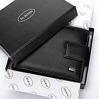 Чоловіче шкіряне портмоне DR. BOND M8-1CK black.Купити чоловічі гаманці гуртом і в роздріб в Україні., фото 3