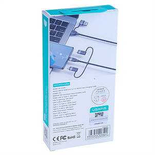 Кабель USB US-SJ646 U85 PD100W 2 м (USAMS) чорний, фото 2