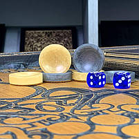 Нарди дерев'яні на подарунок Роза вітрів 64×32см, фото 8