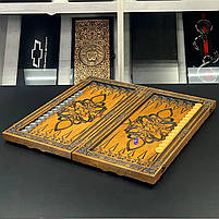 Нарди дерев'яні на подарунок Роза вітрів 64×32см, фото 6