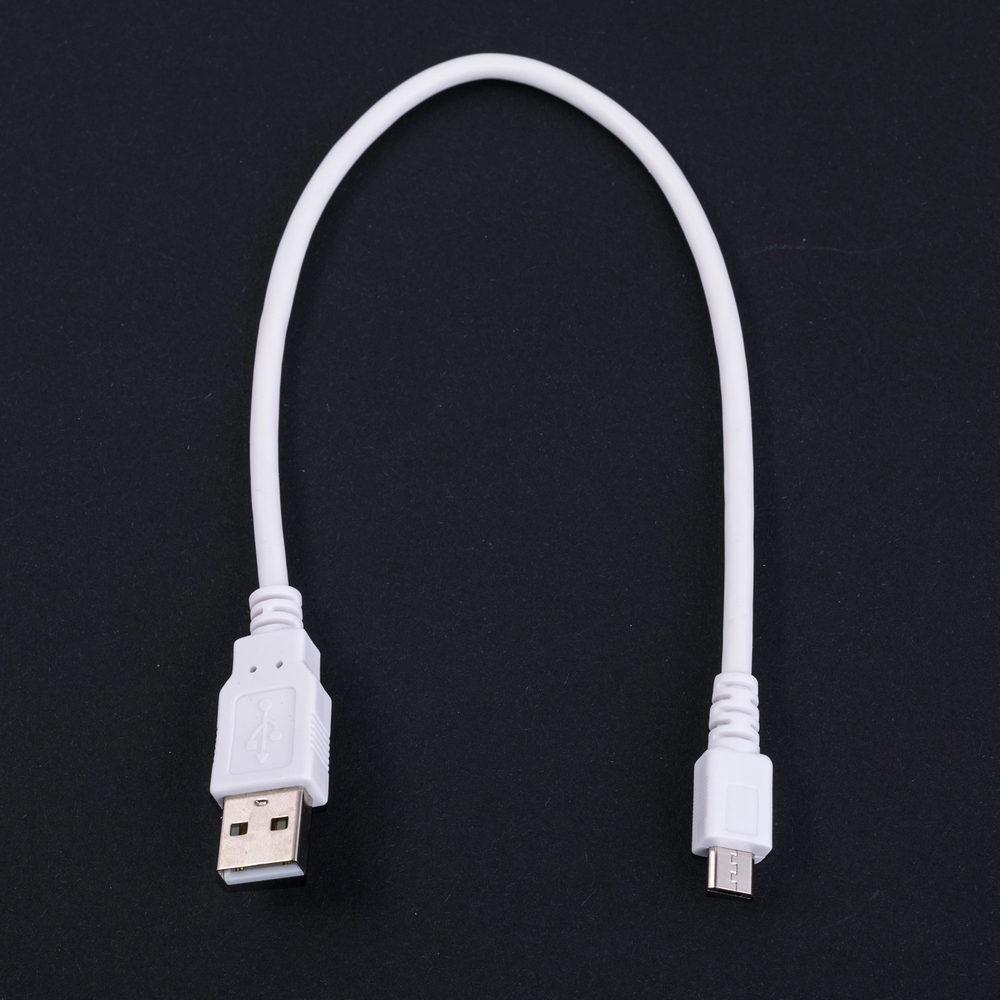 Кабель USBA-plug — USBmicro — plug довжина 0,3 м, білий (USB-MICBM-0.3) Goobay