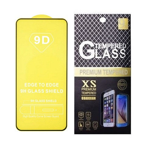 Захисне скло Realme 7 Pro, Realme 8, Realme 8 Pro з чорною рамкою, фото 1