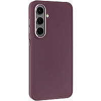 TPU чохол Bonbon Metal Style для Samsung Galaxy S24+ Бордовий / Plum