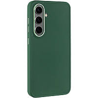 TPU чохол Bonbon Metal Style для Samsung Galaxy S24+ Зелений / Army green