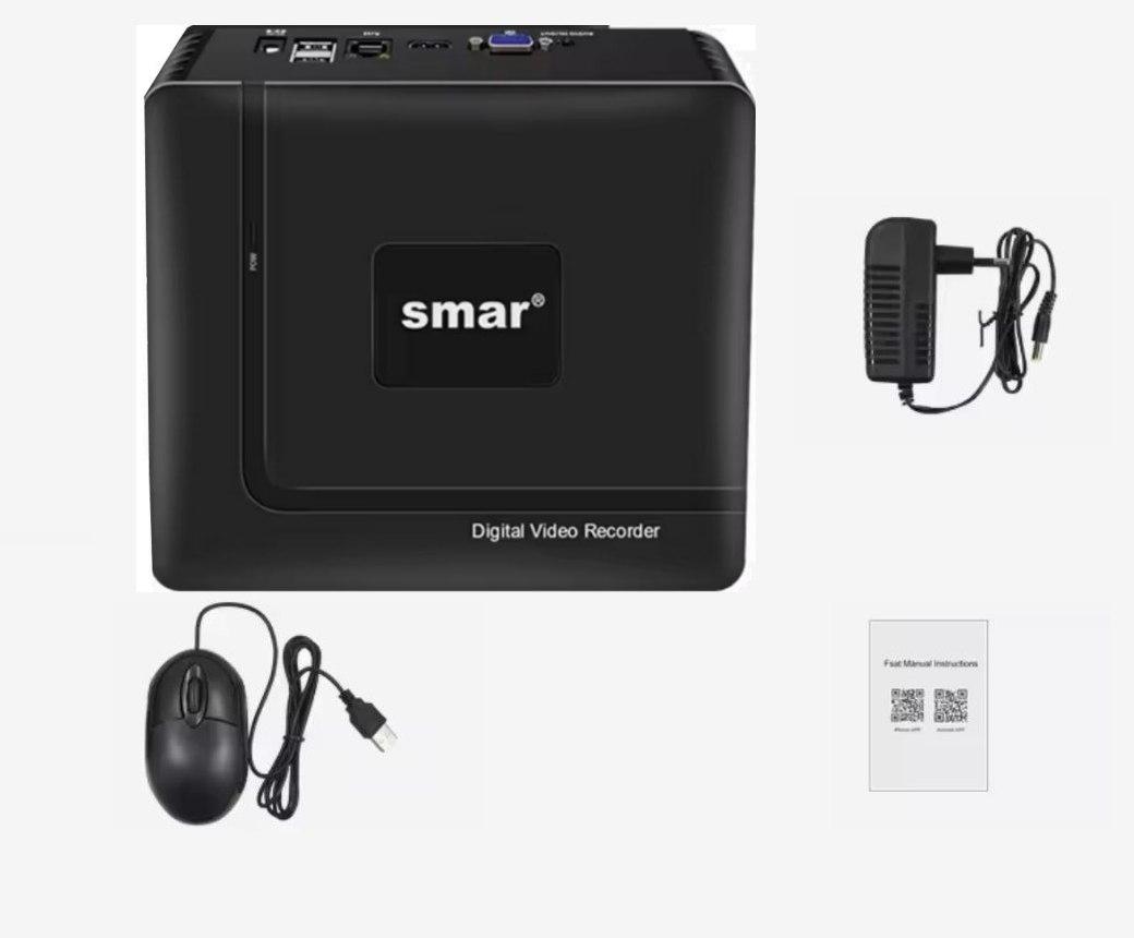9-канальний міні HD відеореєстратор Smar N1009K NVR для 4K/5MP/4MP/3MP/1080P IP камер спостереження. XMeye