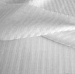 Постільна білизна двоспальний страйп сатин Ярослав білий, фото 3