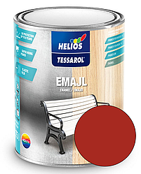 Емаль алкідна універсальна HELIOS TESSAROL Enamel глянцева RAL 3000, 0,2л