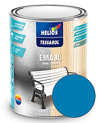 Емаль алкідна універсальна HELIOS TESSAROL Enamel глянцева RAL 5015, 0,75л