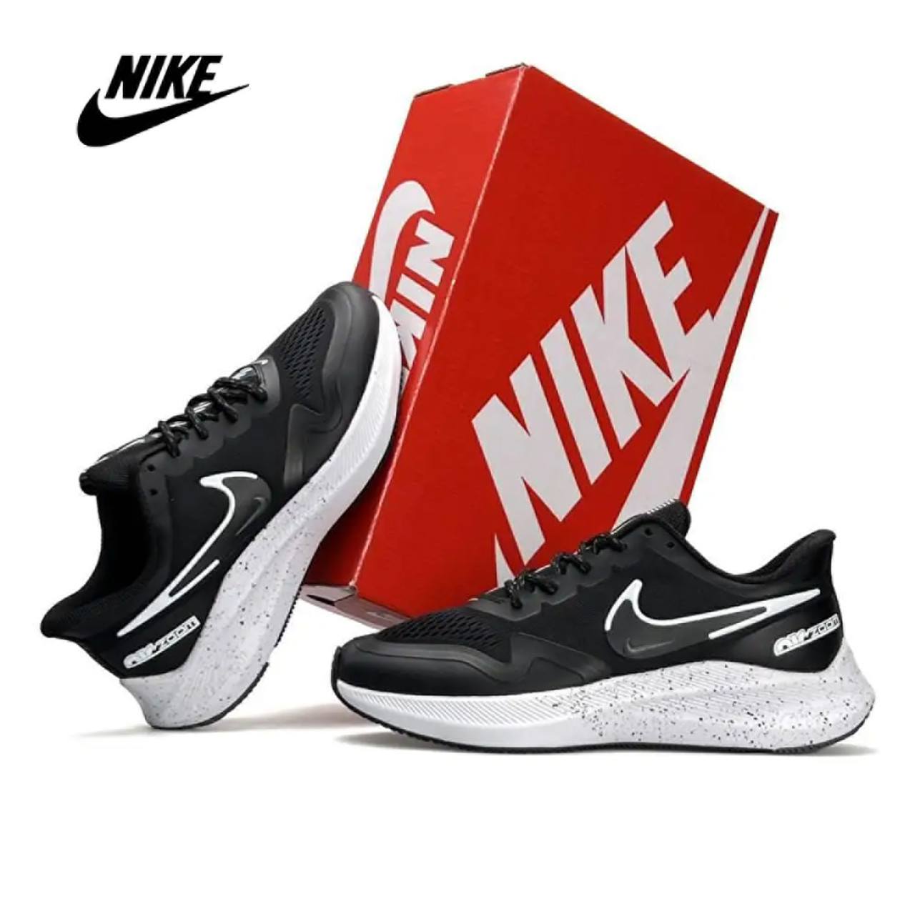 Чоловічі кросівки Nike Air Zoom Winflo 8 Shield Black White Space, кеди Найк текстиль нейлон. Чоловіче взуття, фото 1