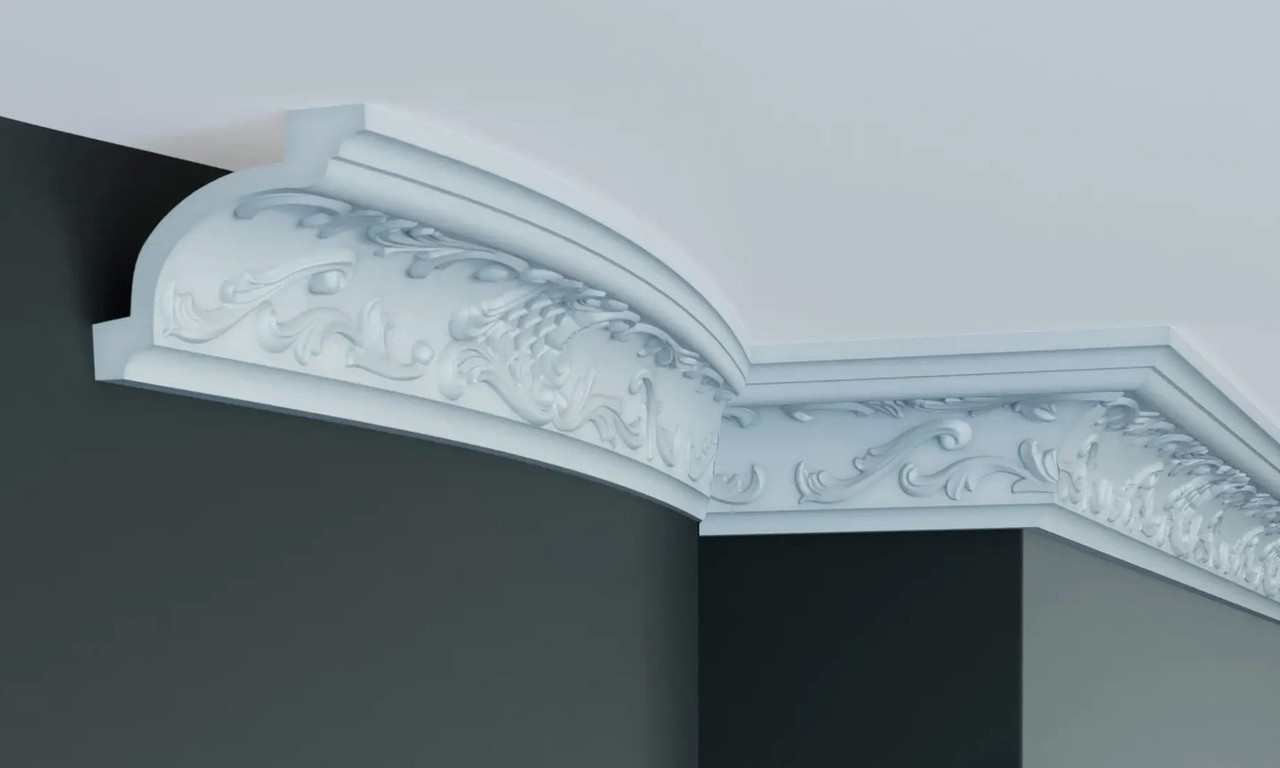 Стельовий гнучкий плінтус Gaudi C104F (9,2х9,2)см, довжина 2м
