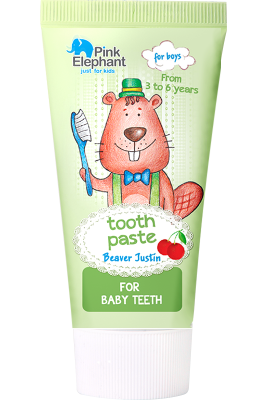 Зубна паста Pink Elephant Beaver Justin 50 мл, фото 1