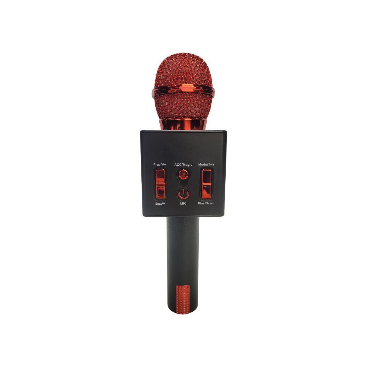 Мікрофон-караоке бездротовий MC-872 (Bluetooth, USB слот) Red, фото 1