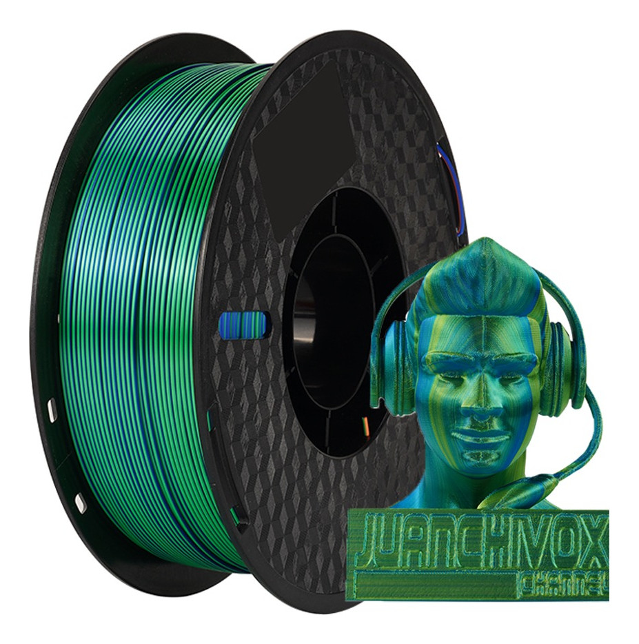 Пластик філамент KINGROON PLA Silk Blue Green Orange (YMX0176 / HC126)
