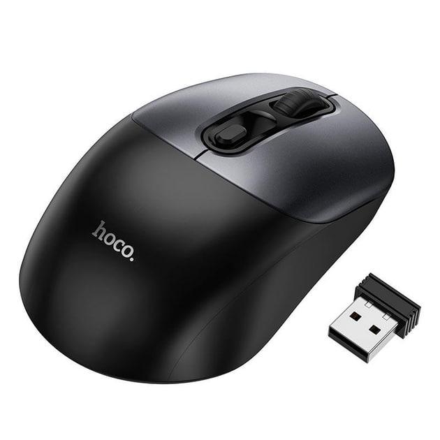 Миша комп'ютерна бездротова HOCO GM28 Black/grey