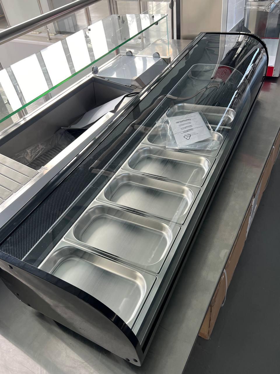 Холодильна вітрина для суші HURAKAN HKN-VRS52L (чорна), фото 1