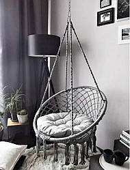 Гойдалки крісло для саду та дачі Гніздо лелеки Гніздо Лелеки Сірий