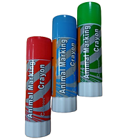 Олівець для маркування тварин 85 г, синій, зелений, червоний