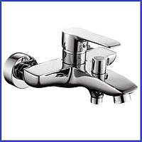 Змішувач для ванни латунний з литим виливом носиком гусаком з душем Haiba Columbia 009 (HB0815)