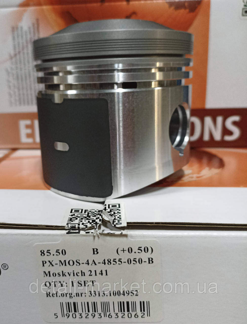 Поршни и пальцы поршневые ( ремонтные ) Москвич 3317 D 85 .5 AMP ( Польша ) . 93 бензин