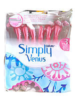 Одноразові станки для бритв Gillette Simply Venus 3, 12 шт