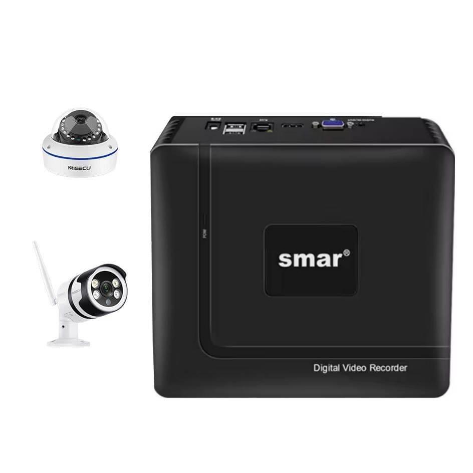 9-канальний міні HD відеореєстратор Smar N1009K NVR для 4K/5MP/4MP/3MP/1080P IP камер спостереження. XMeye, фото 1