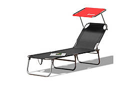 Шезлонг з козирком AXXIS "Luxury bed" ax-1215, складаний, 5 положень, 188×56×27 см