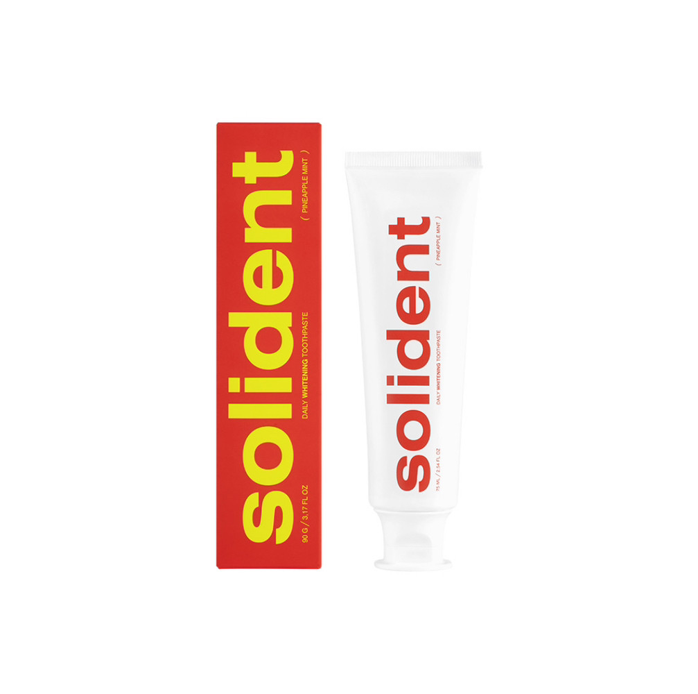 Щоденна відбілювальна зубна паста Solident Pineapple mint / ананас-м'ята, 90 g
