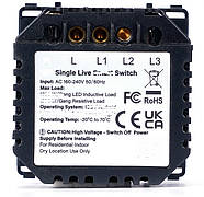 Сенсорний вимикач (2кл.) + Розетка з З/К 1DAL | Білий, Без Нейтралі (G157D-SW2G.SL-ST.WT), фото 4